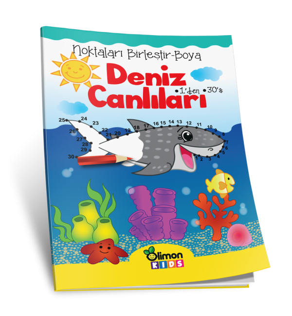 Noktaları Birleştir-Boya Deniz Canlıları