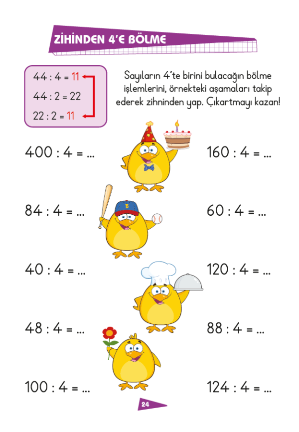 İlk Okul Eğlenceli Matematik Çıkartmalı Zihinden Matematik - Görsel 3