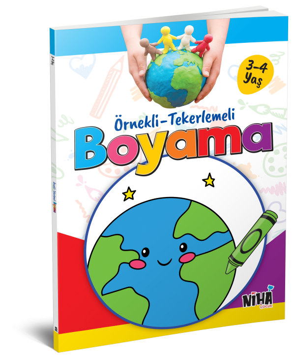 Örnekli Tekerlemeli Boyama 3-4 Yaş