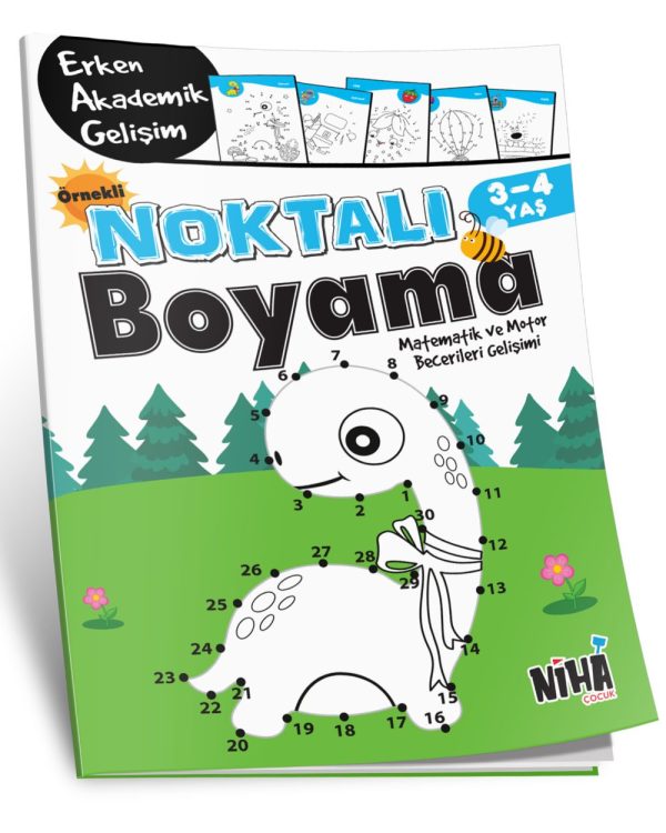 Örnekli Noktalı Boyama 3-4 Yaş
