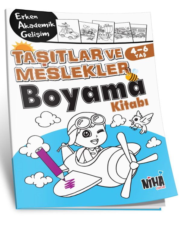 Erken Akademik Gelişim Taşıtlar ve Meslekler Boyama