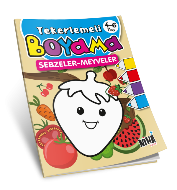 Rhyming Coloring - Vegetables and Fruits